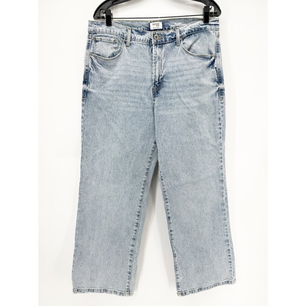 kensie Jeans for Women The Aubrey Retro Luxe High-Rise Relaxed Straight 12/31 - Picture 2 of 14